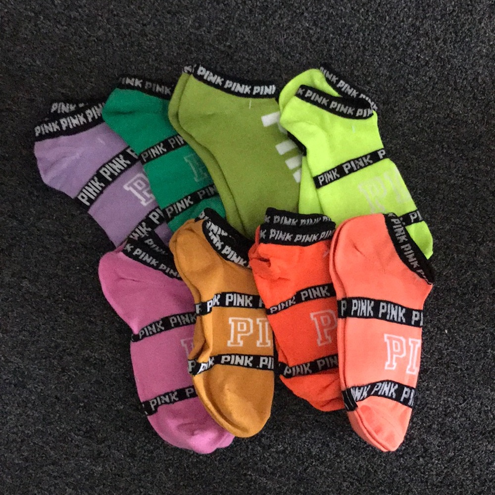 8 pairs of VS PINK Socks